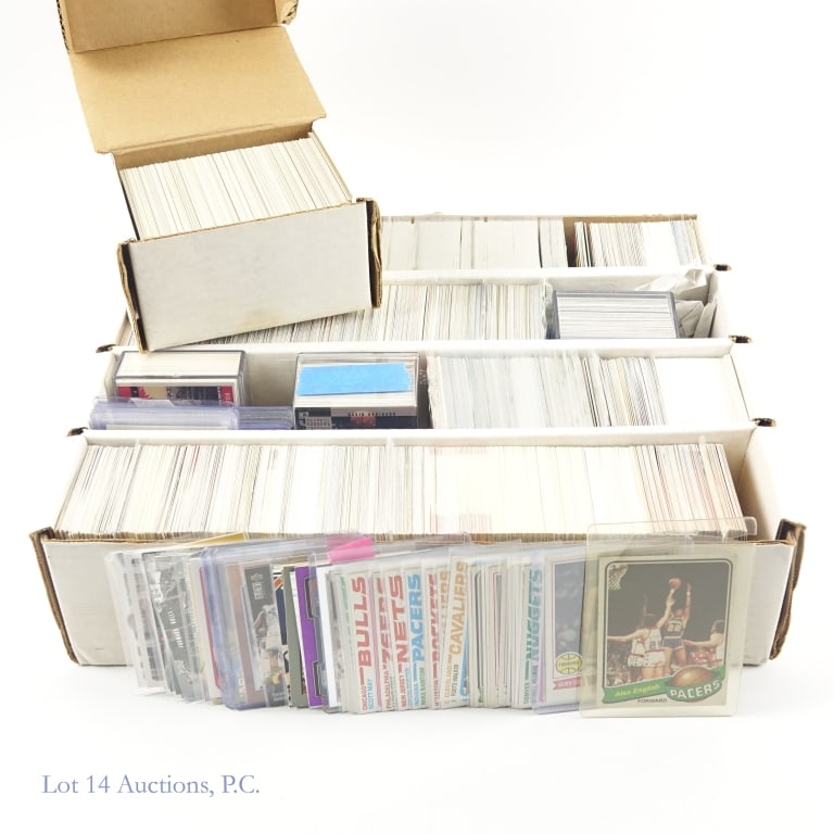 Basketball Cards (1750+): Over 1750 NBA basketball trading cards. Condition varies. Mostly 1990s - 2000s. Many star and Hall of Fame cards present.