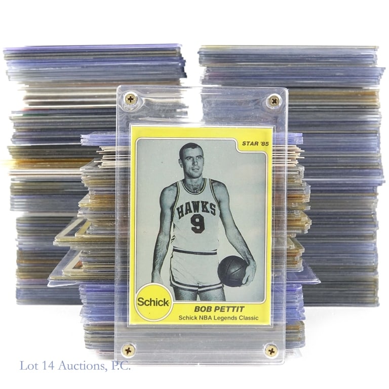 300 Basketball Cards Late 1990's - 2020's: Group of approximately three hundred basketball cards dating from the late 1990's up to the early 2020's. We saw a three Kobe Bryant cards in this group as well as a number of rookie and hall of fame