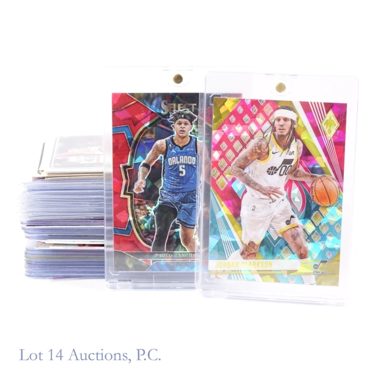 1970's To 2020's Basketball Cards (48): Forty eight basketball cards spanning the 1970's and into the 2020's. Nice mix of modern day refractors along with old school Topps cards. Some of the players you will find in this collection are