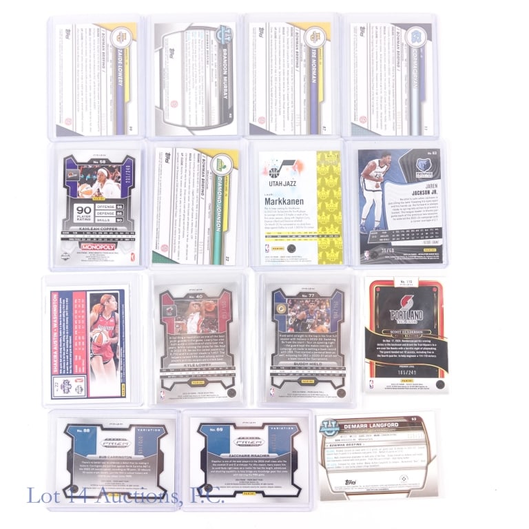 55 Numbered Basketball Cards - 7