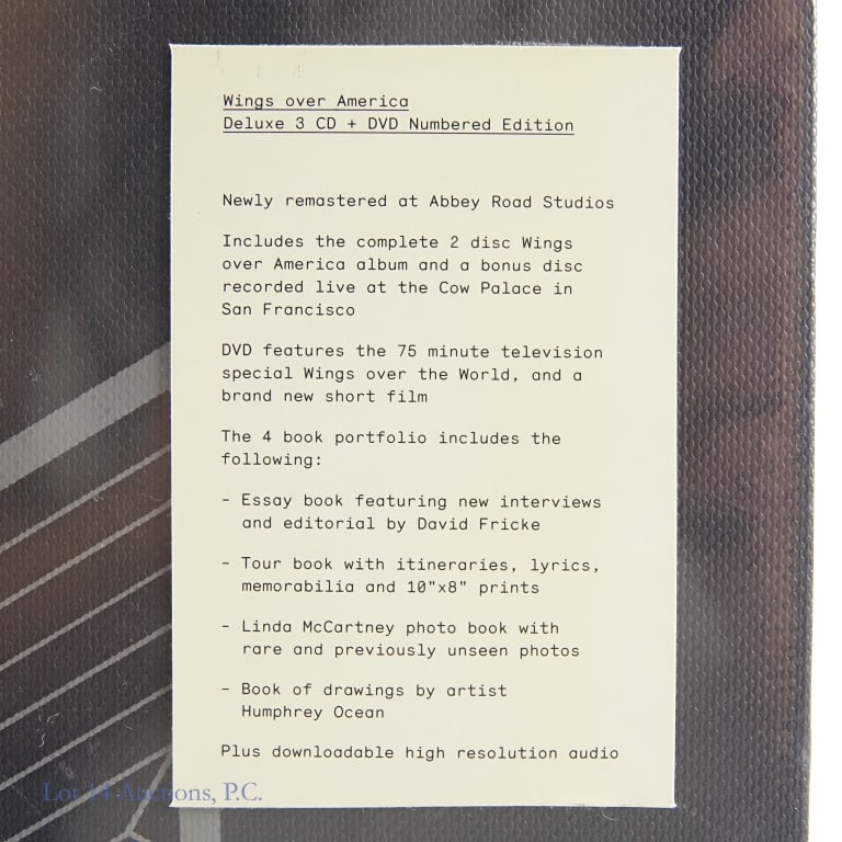 Paul McCartney / Wings Numbered Box Set - 4