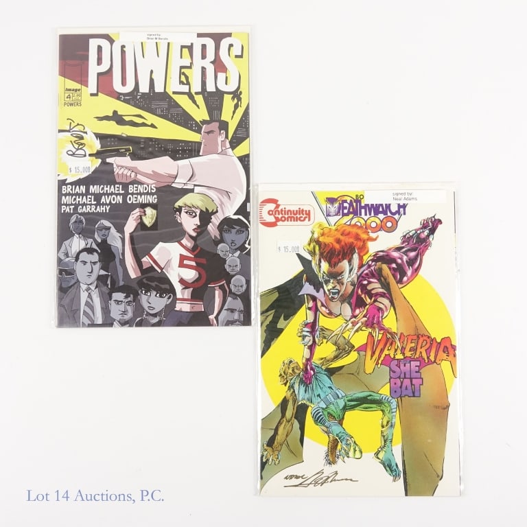 Signed Comics, Bendis, Perez, Adams etc. (15) - 4