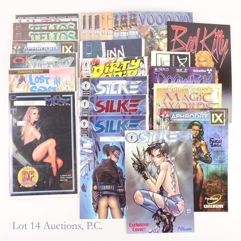 Variant, Signed, Ltd. Comics DH, Image (*25): Variant, Signed, Ltd. Comics DH, Image (*25). Estimated 25 comic books from Dark Horse and Image including limited editions and signed items. Items include: Aphotdite IX #1 signed by David Finch and