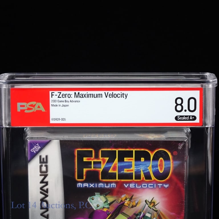 F-Zero Maximum Velocity Nint GBA Sld. (PSA 8/A+) - 2