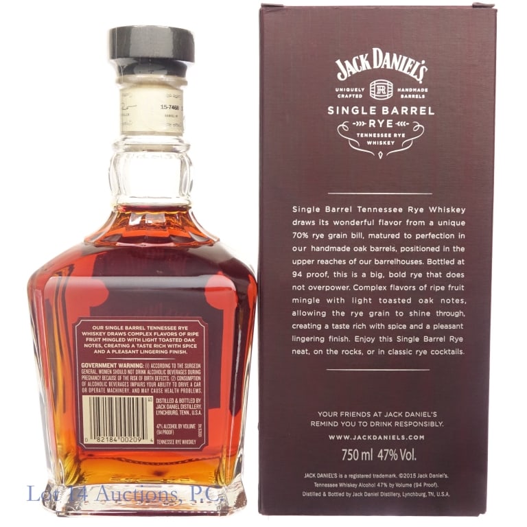 Jack Daniel's Single Barrel Rye (2015) - 2