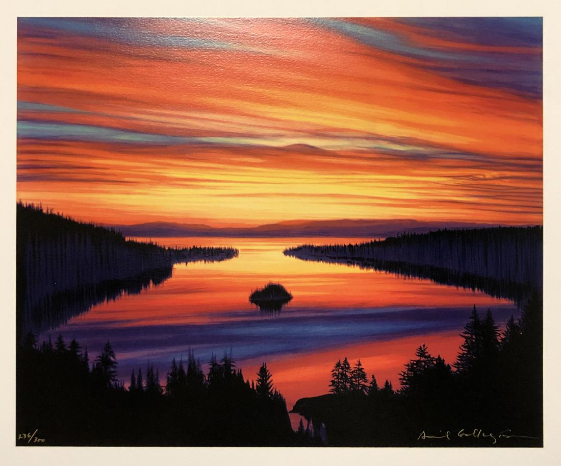 David Maes Gallegos, pen signed serigraph, 1992 (1 of 5)