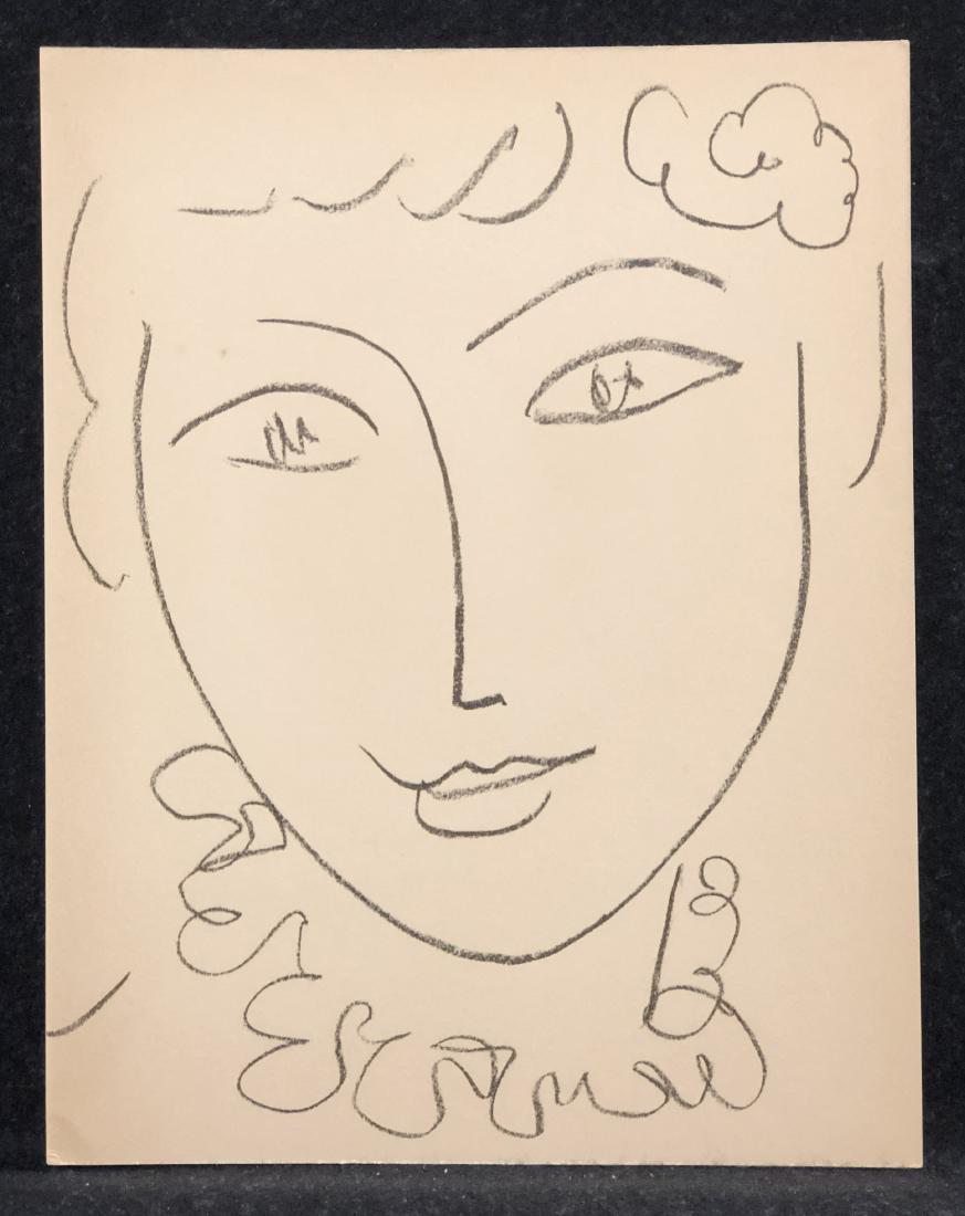 Henri Matisse original lithograph, 1954 (1 of 2)