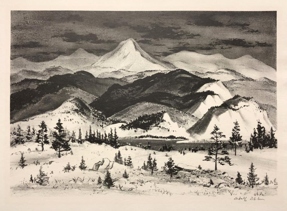 Adolh Dehn original pencil signed AAA lithograph, 1950 (1 of 4)