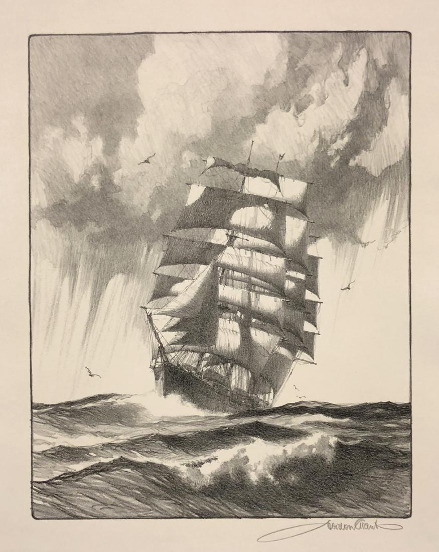 Gordon Grant original pencil signed lithograph, 1937 (1 of 5)