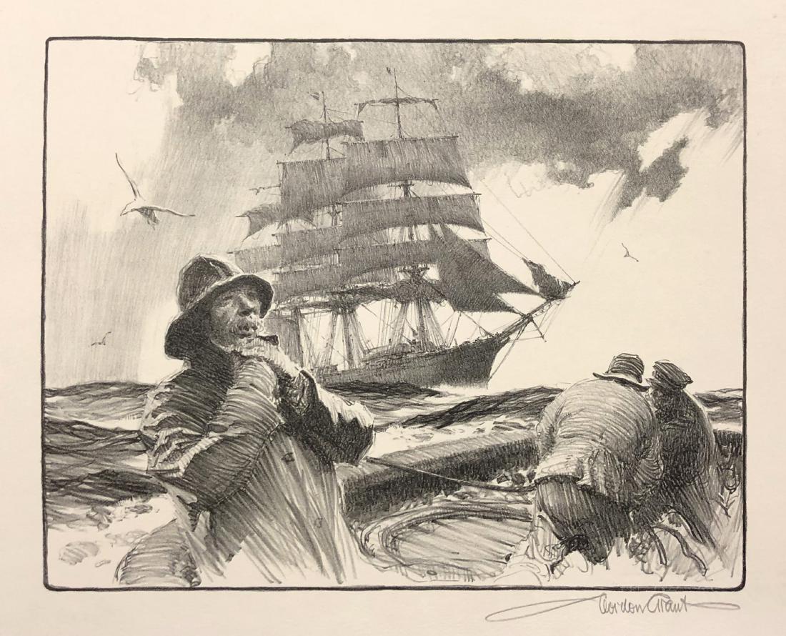 Gordon Grant original pencil signed lithograph, 1937 (1 of 5)