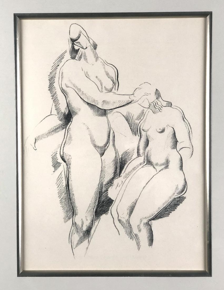 Alexander Archipenko original lithograph, 1920: Artist: Alexander Archipenko (Russian, 1887-1964) Title: Figurliche Komposition Year: 1920 Medium: lithograph Image size: 12in X 8.7in Frame size: 23in X 20in Catalog references: Karshan 23; Rifkind 4
