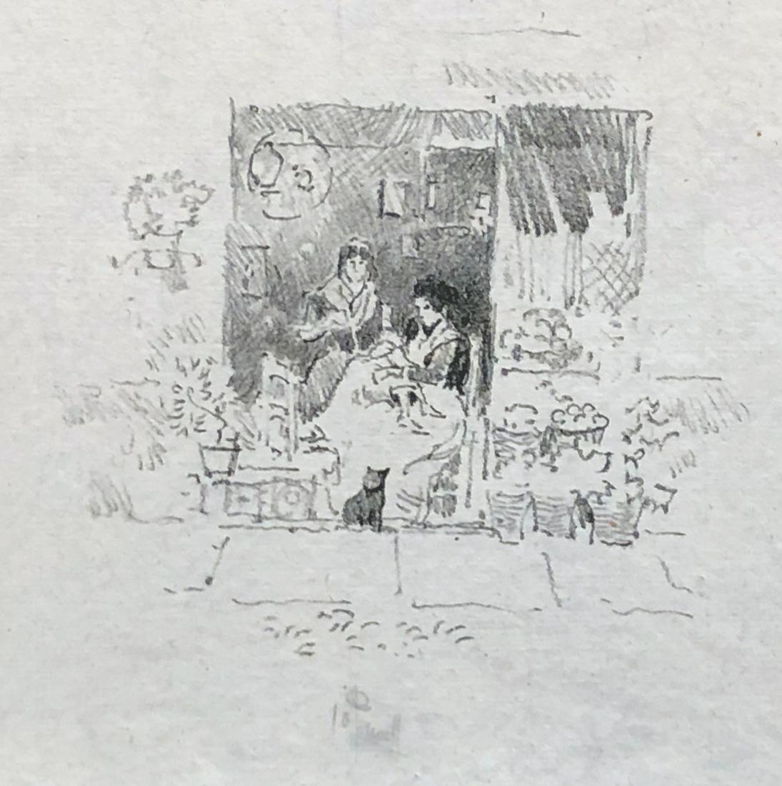 Artist: Joseph Pennell (American, 1857-1926) Title:: Artist: Joseph Pennell (American, 1857-1926) Title: Shop of the Little cat, Venice Year: 1896 Medium: lithograph Image Size: 3.7in X 4.2in Sheet Size: 5.5in X 7.0in Catalog reference: Wuerth 39