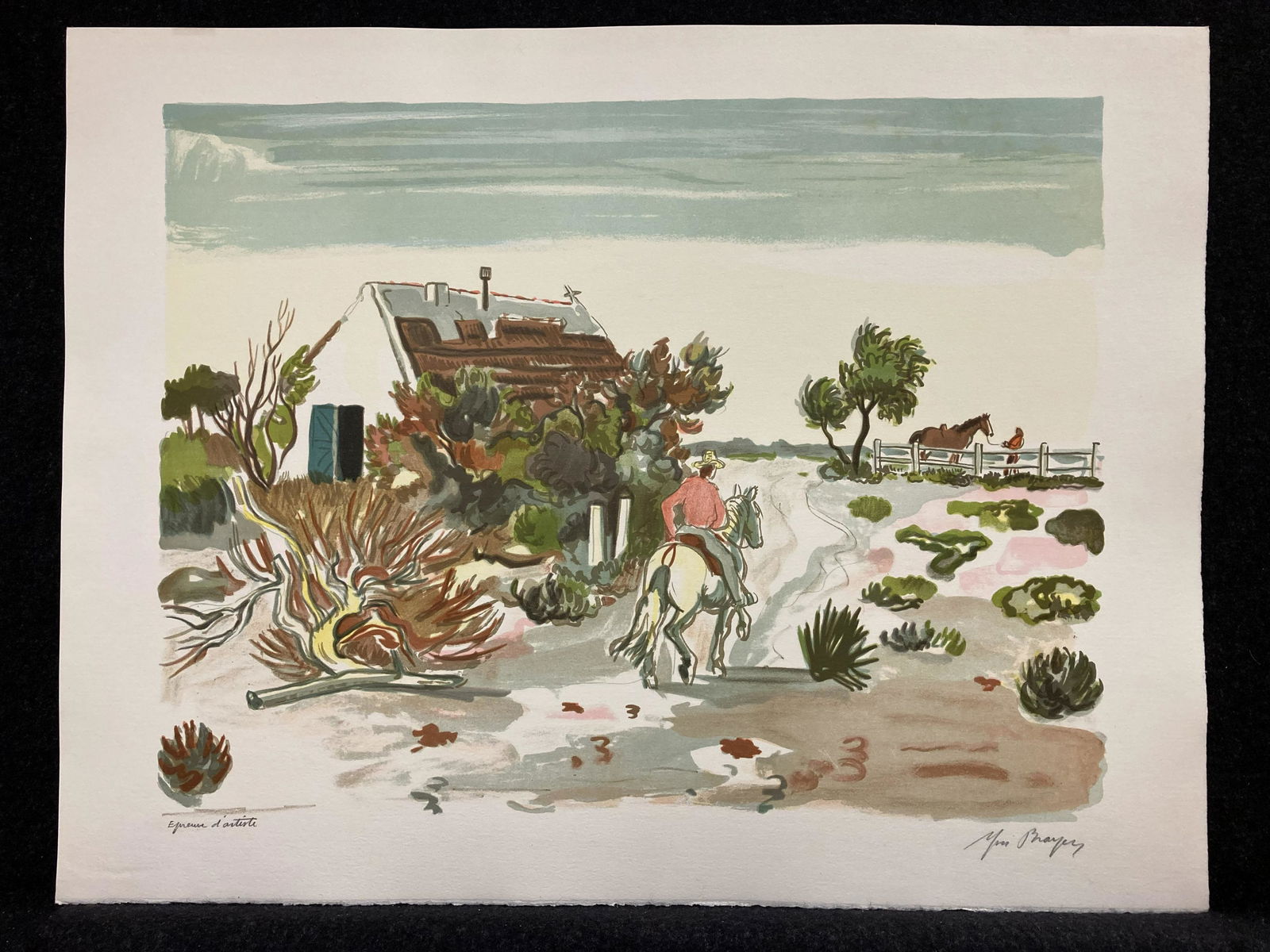 Artist:  Yves Brayer (French, 1907-1990)    Title: (1 of 6)