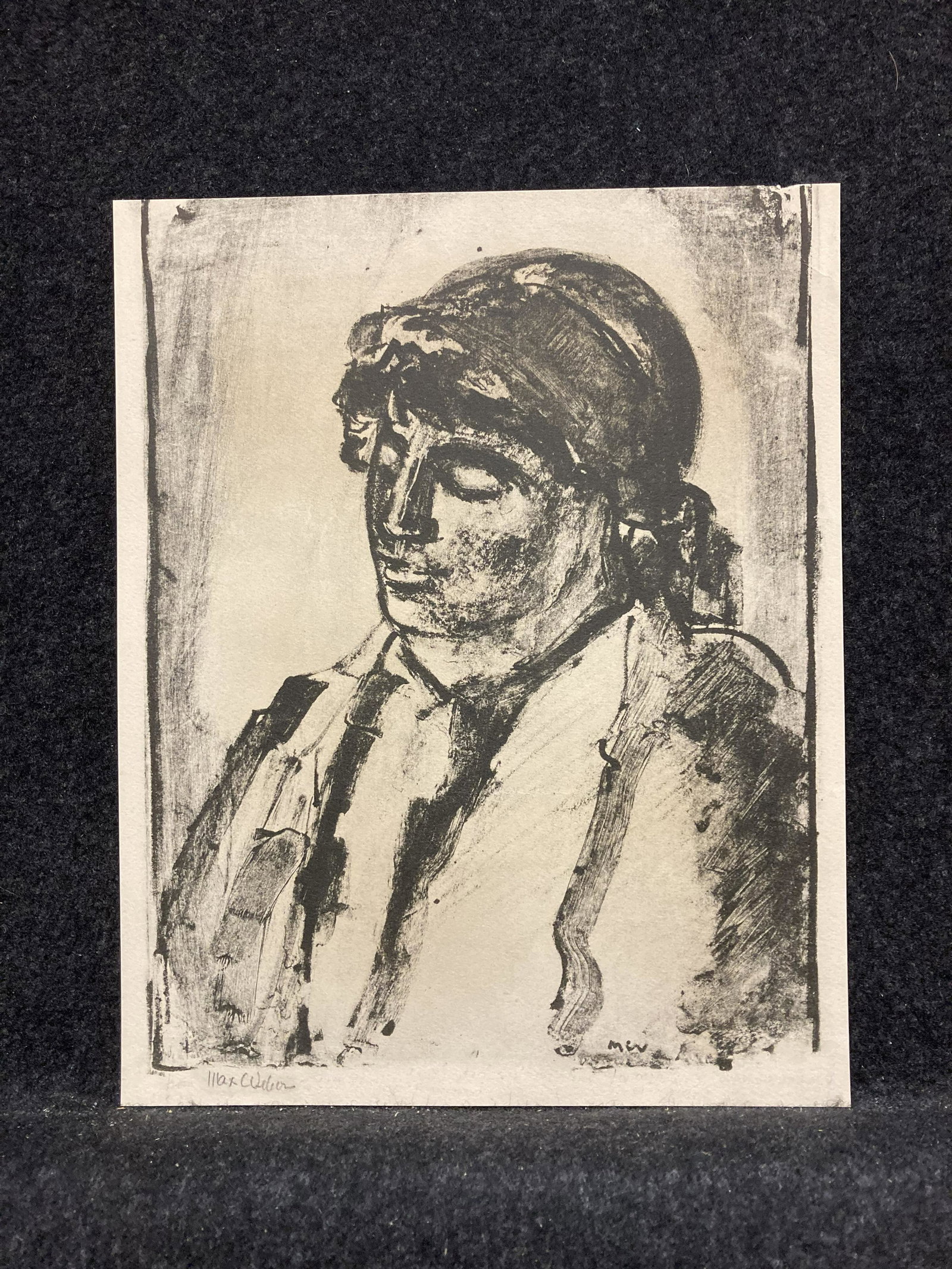 Artist: Max Weber (German/American, 1881-1961): Artist: Max Weber (German/American, 1881-1961) Title: Italian Model Year: 1932 Medium: lithograph Image Size: 9.6 X 7.3 inches Sheet Size: 9.9 X 7.9 inches Catalog reference: Ruben