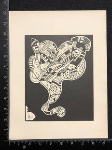 Wassily Kandinsky: Artist: Kandinsky Title: 10 Origin Year: 1975 Medium: relief print Image Size: 8.2 X 6.6 inches Sheet Size: 12.2 X 9.3 inches Description: Published in the special edition of the art review XXe