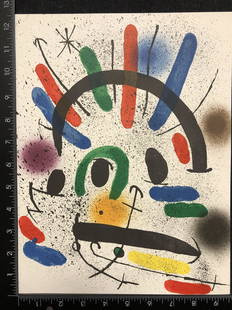 Miro, Original Lithograph: Artist: Joan Miro Title: Lithograph Original II Year: 1972 Medium: Original Lithograph Image Size: 12.5 X 9.6 inches Sheet Size: 12.5 X 9.6 inches Description: Published for the Michel Leiris's