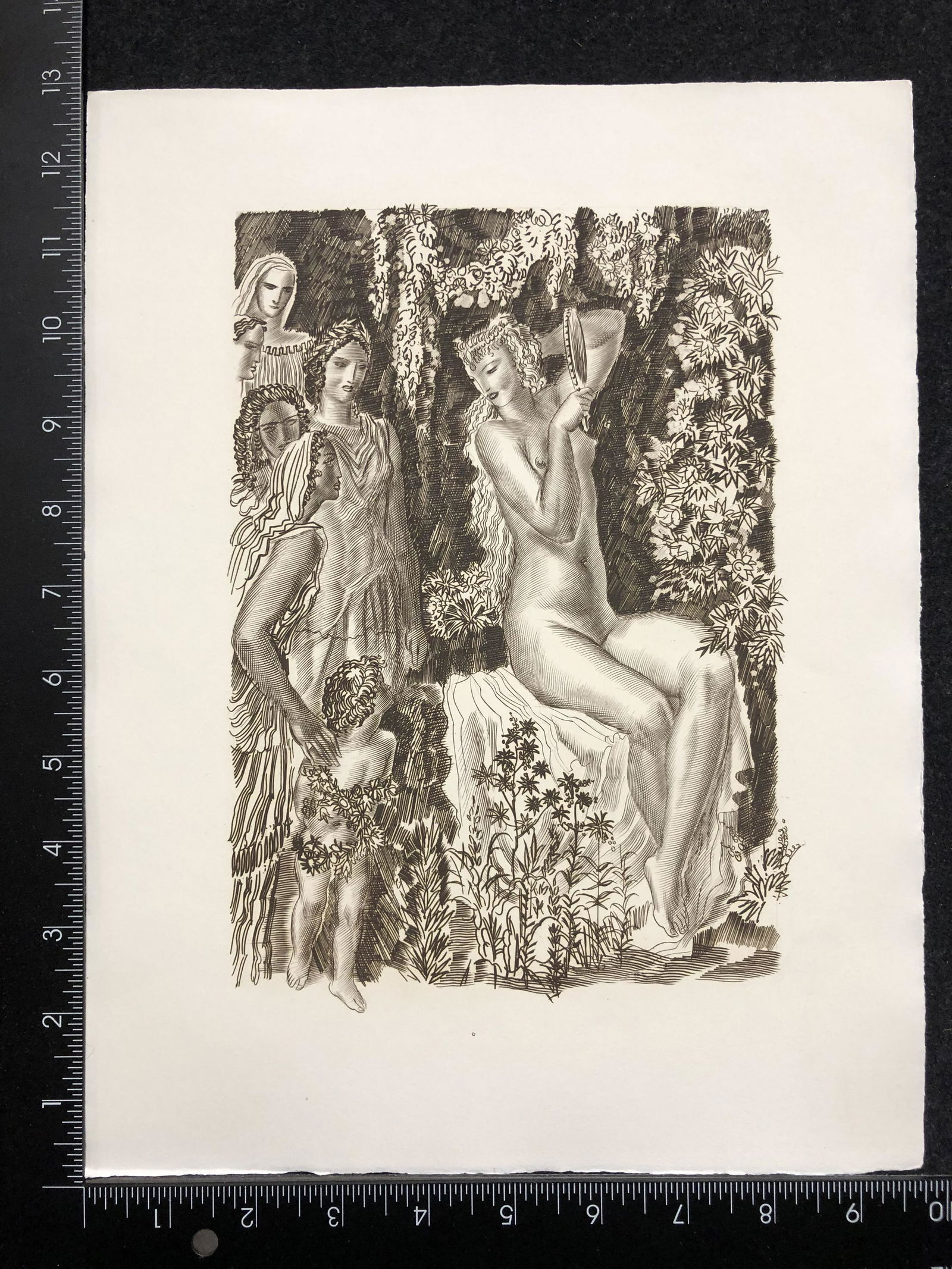 Artist:  Albert Decaris (French, 1901-1988)  Title:  ?  Year:  1950  Medium:  engraving  Image (1 of 4)