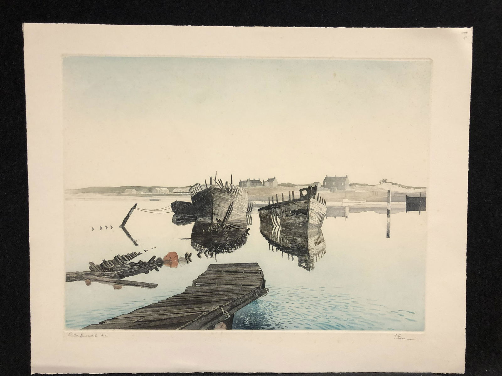 Artist:  unidentified (English)  Title:  Oulton Broad II  Year:  Ca.1980  Medium:  Original (1 of 6)