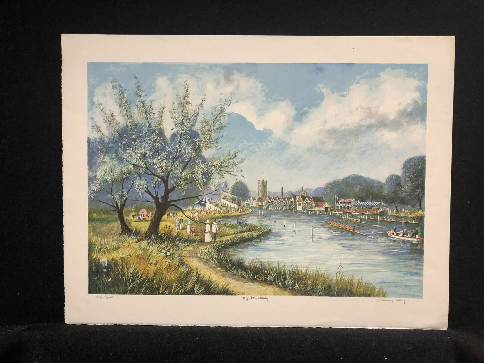 Artist:  Jeremy King (English,1933-)  Title:  Eights Henley  Year:  ca.1985  Medium:  Original (1 of 6)