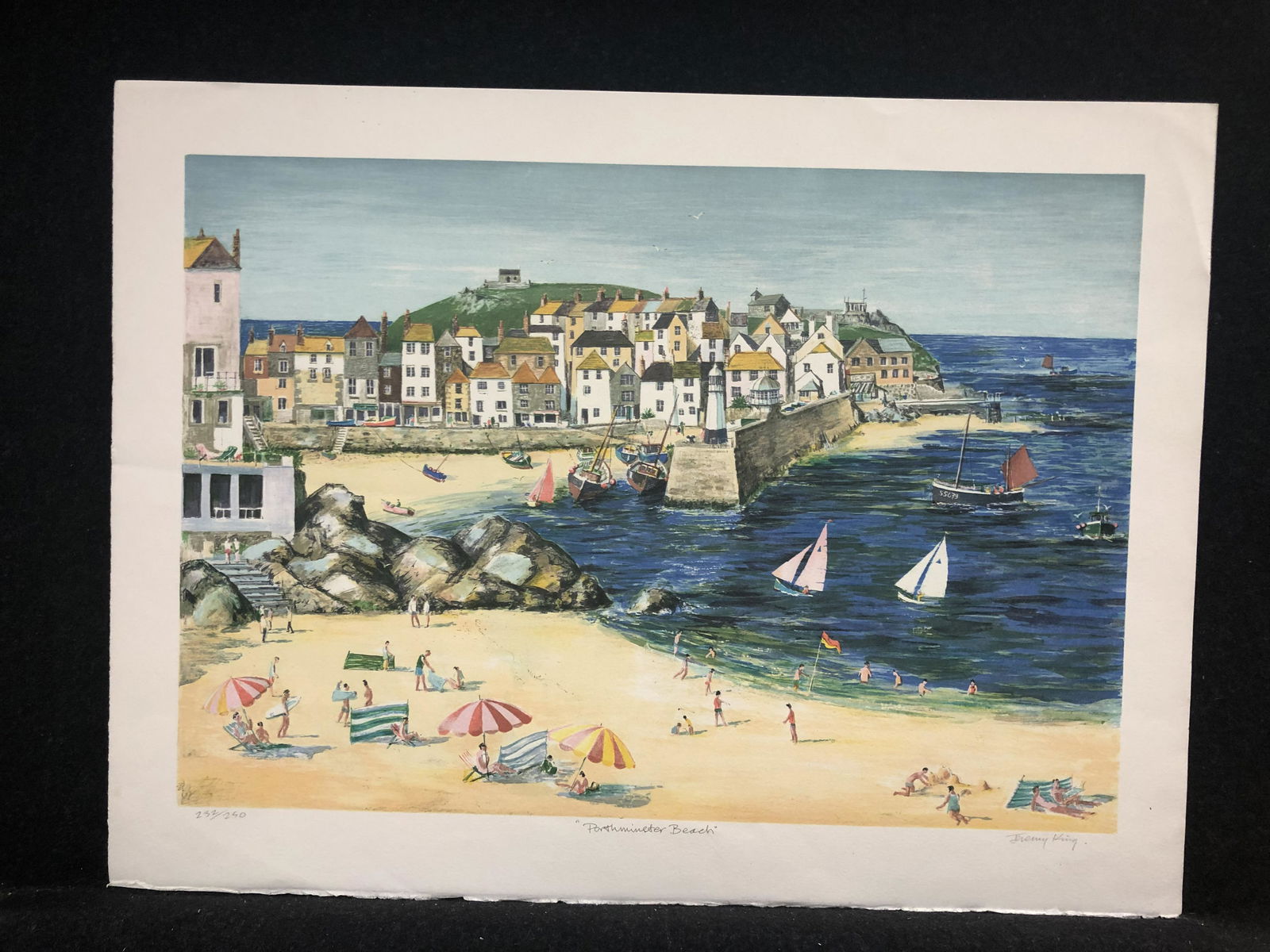 Artist:  Jeremy King (English,1933-)  Title:  Partminster Beach  Year:  ca.1985  Medium:  Original (1 of 6)