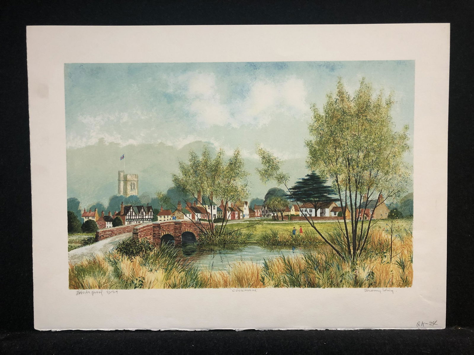 Artist:  Jeremy King (English,1933-)  Title:  Cookham  Year:  ca.1985  Medium:  Original lithograph (1 of 6)