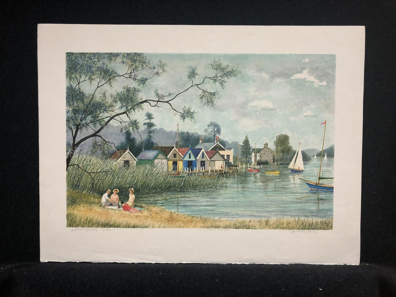 Artist:  Jeremy King (English,1933-)  Title:  Windermere  Year:  ca.1985  Medium:  Original (1 of 6)