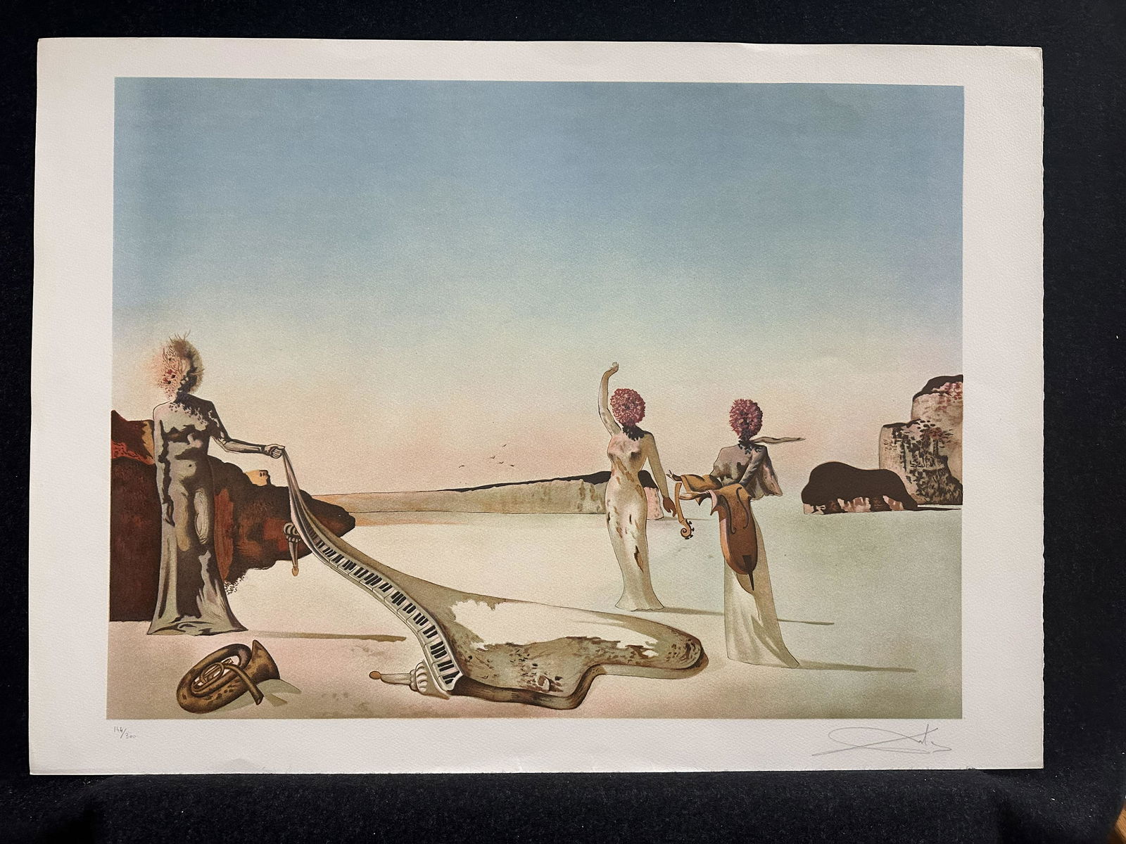 Salvador Dali pencil signed lithograph (1 of 5)