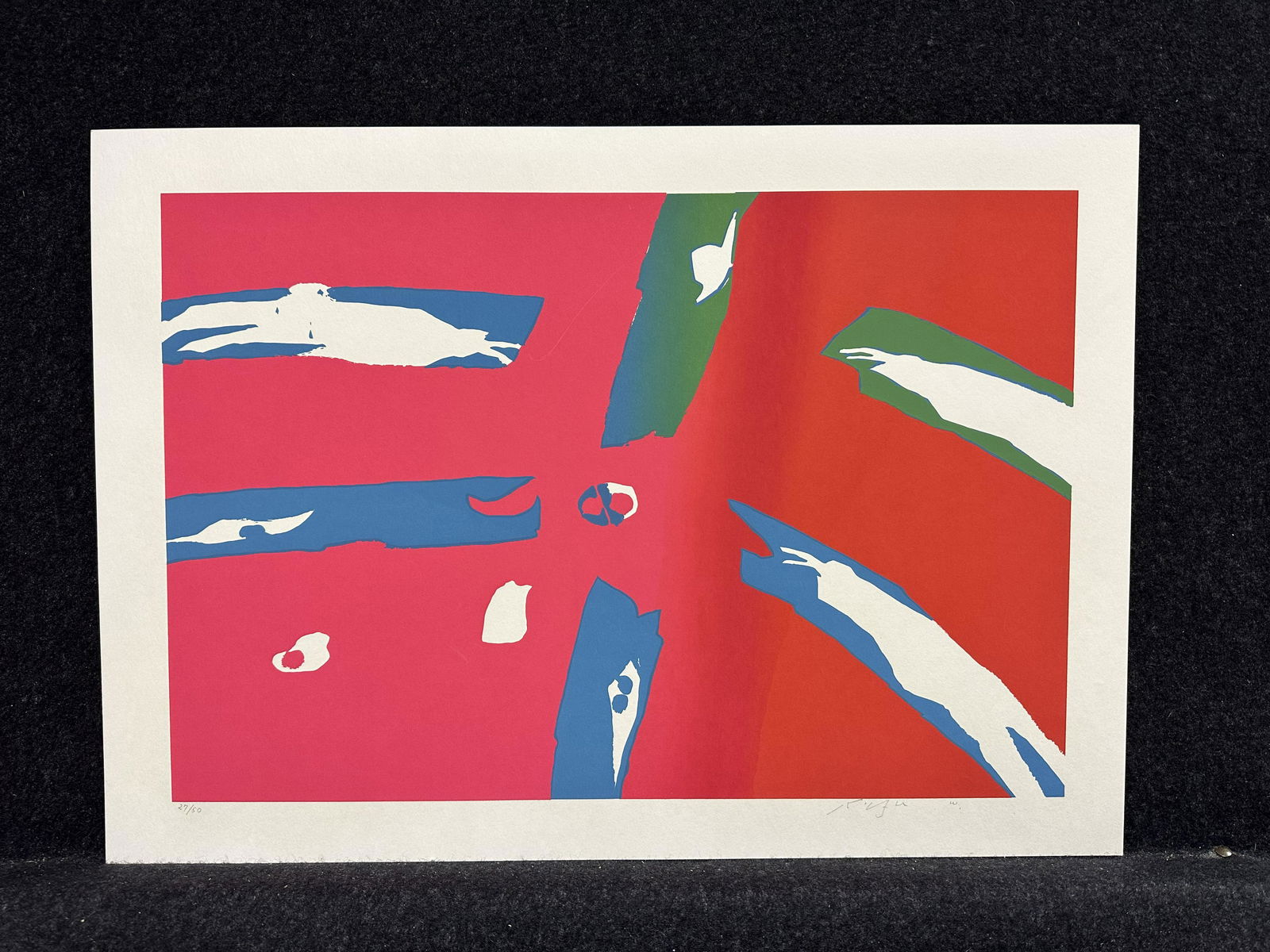 unidentified, signed original serigraph (1 of 5)