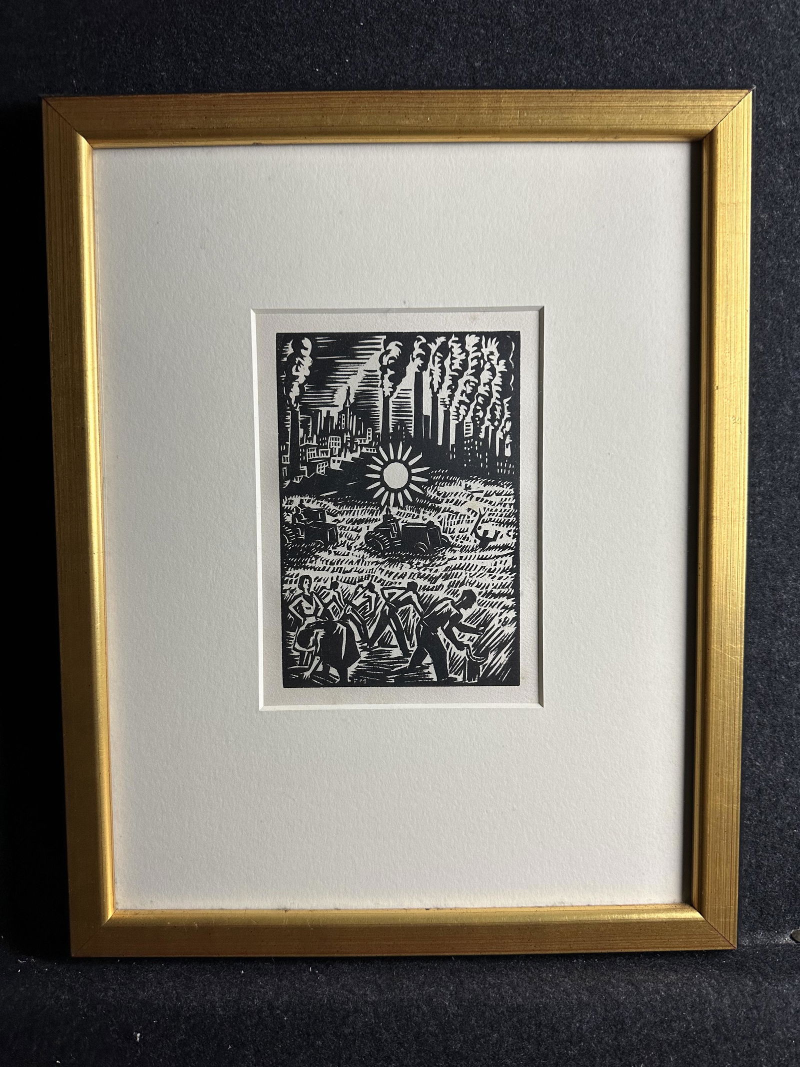 Frans Masareel, original woodcut (1 of 5)