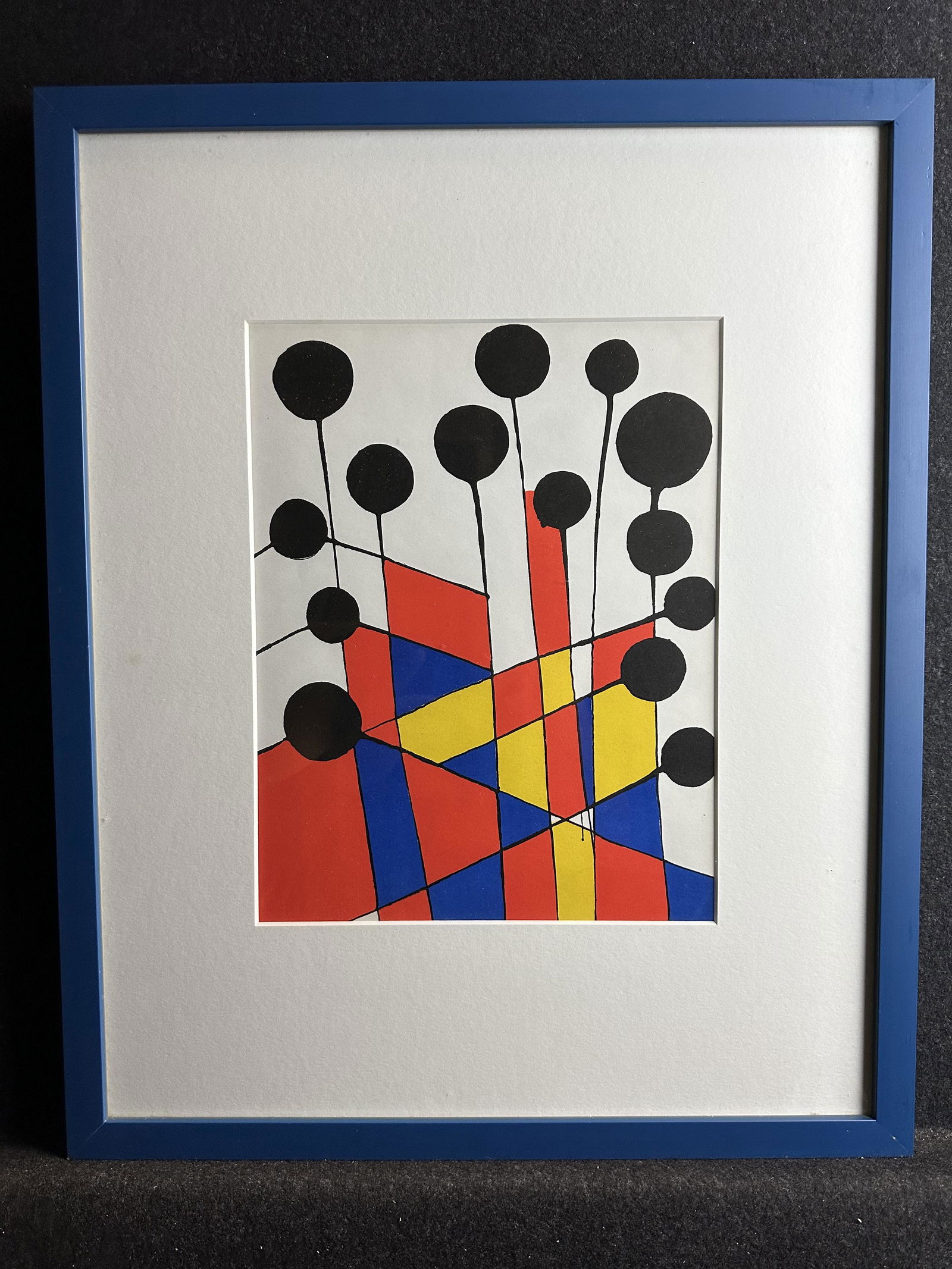 Artist:  Alexander Calder (American, 1898-1977)   Title:  Black Balloons  Year:  1971  Medium: (1 of 5)