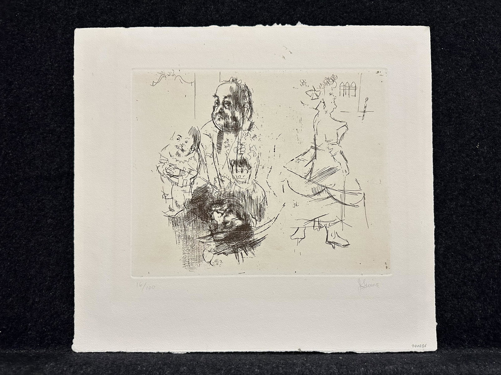 Artist: Jack Levine (American, 1915-2010) Title: Volpone II Year: 1964 Medium: original: Artist: Jack Levine (American, 1915-2010) Title: Volpone II Year: 1964 Medium: original etching Image Size: 7.9 x 9.8 inches Sheet Size: 12.3 x 13.7 inches Catalog reference: n