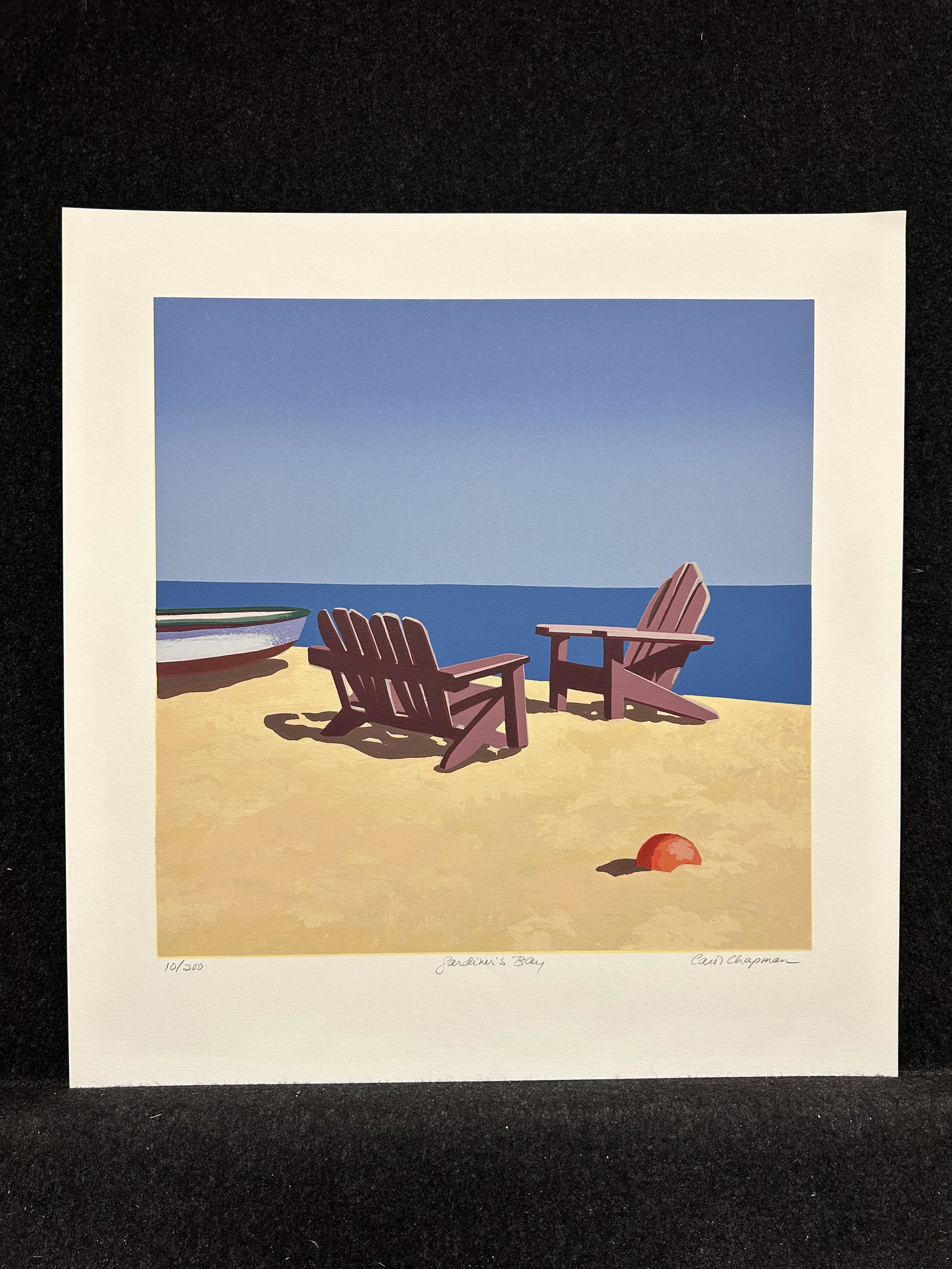 Artist:  Carol Bodendieck Chapman (American, 1936-living)   Title:  Gardiner's Bay (East Hampton, (1 of 5)