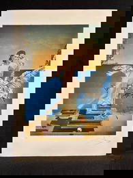 Salvador Dali pencil signed lithograph