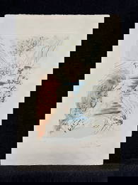 Salvador Dali, etching, pencil signed