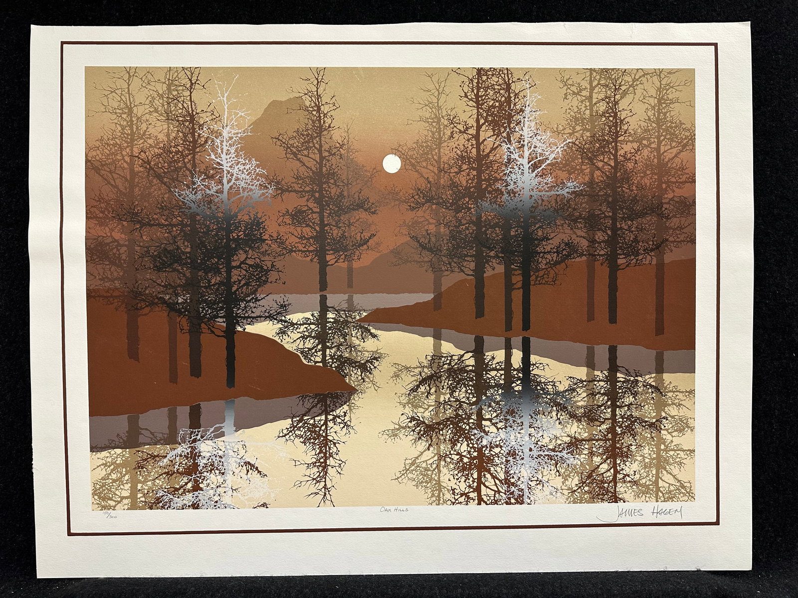 James Hagen, pencil signed original serigraph (1 of 6)