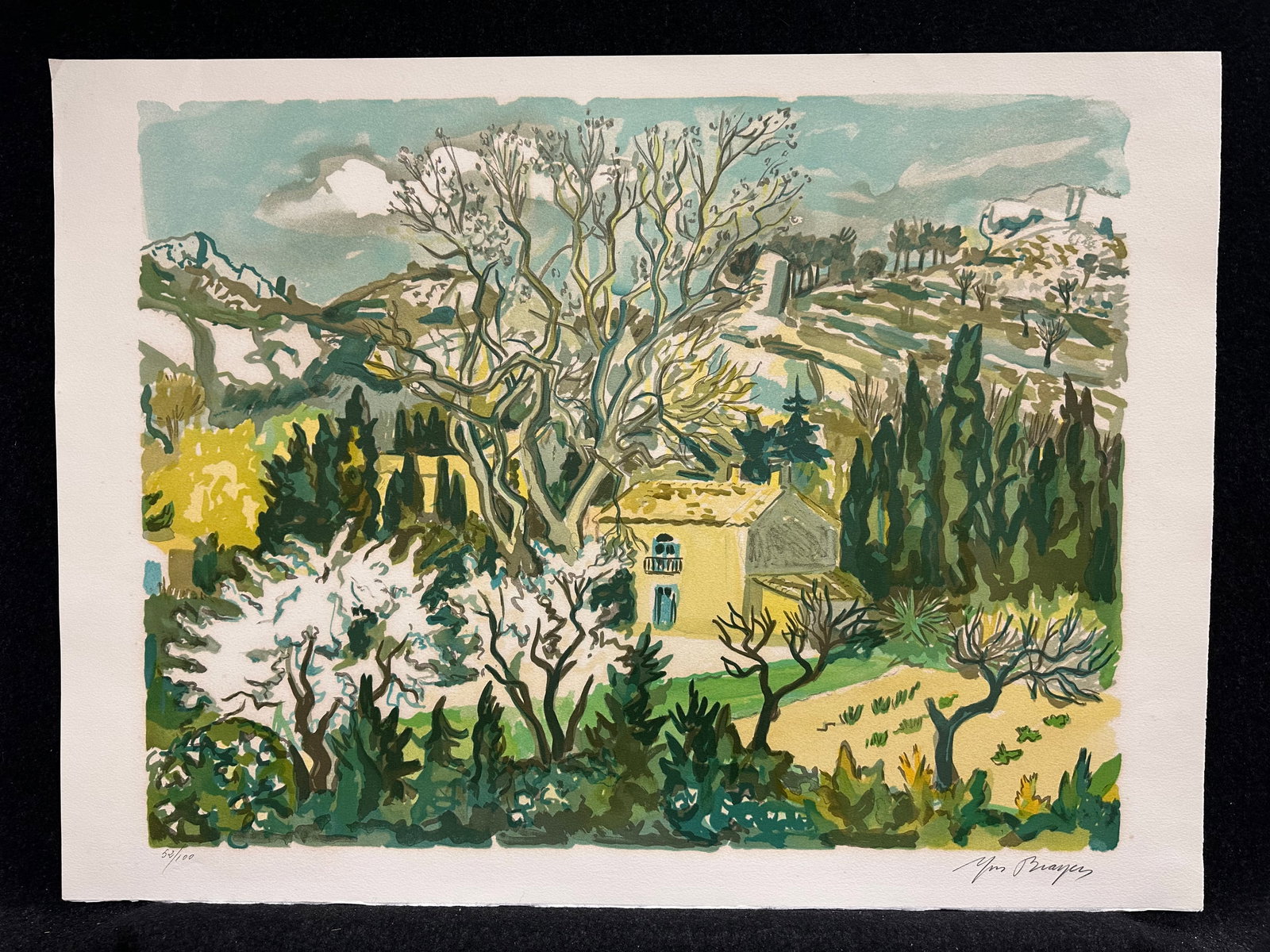 Yves Brayer, pencil signed original lithograph (1 of 5)