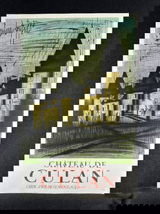 Bernard Buffet, unsigned original lithograph poster, 1978: Artist: Bernard Buffet (French, 1928-1999) Title: Chate de Culan Year: 1978 Medium: original lithograph poster Image Size: 31.0 x 19.6 inches Sheet Size: 32.6 x 21.2 inches Catalog re
