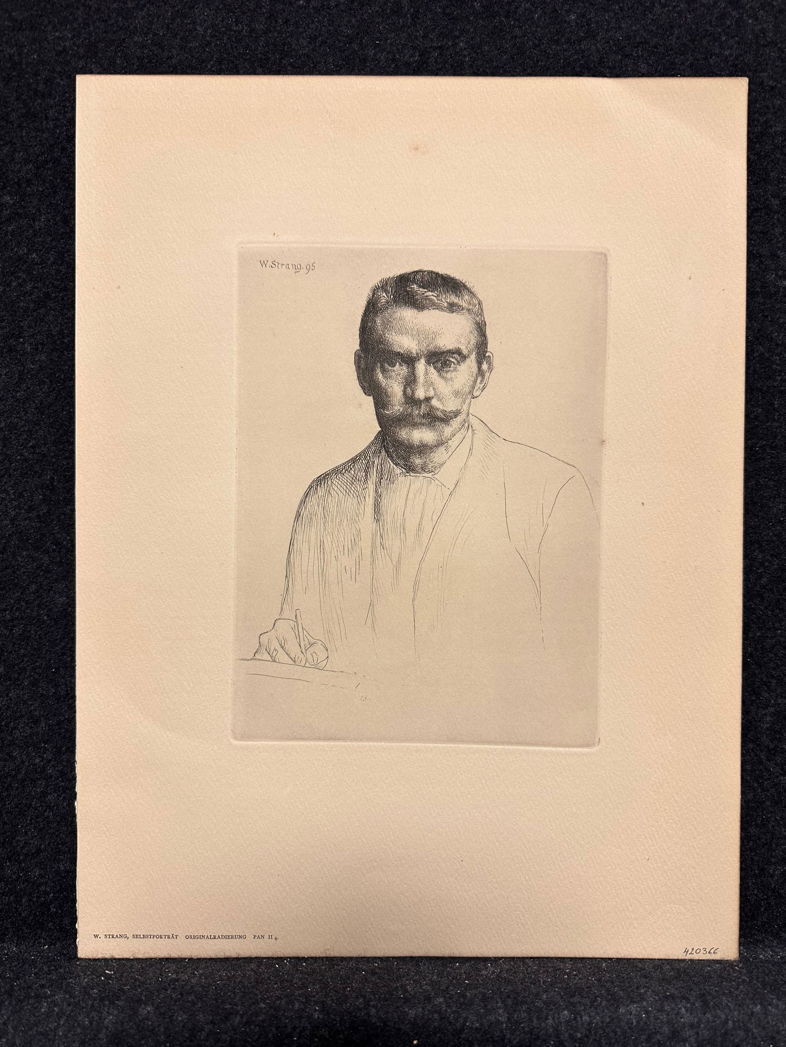 William Strang, signed in the plate original etching (1 of 5)