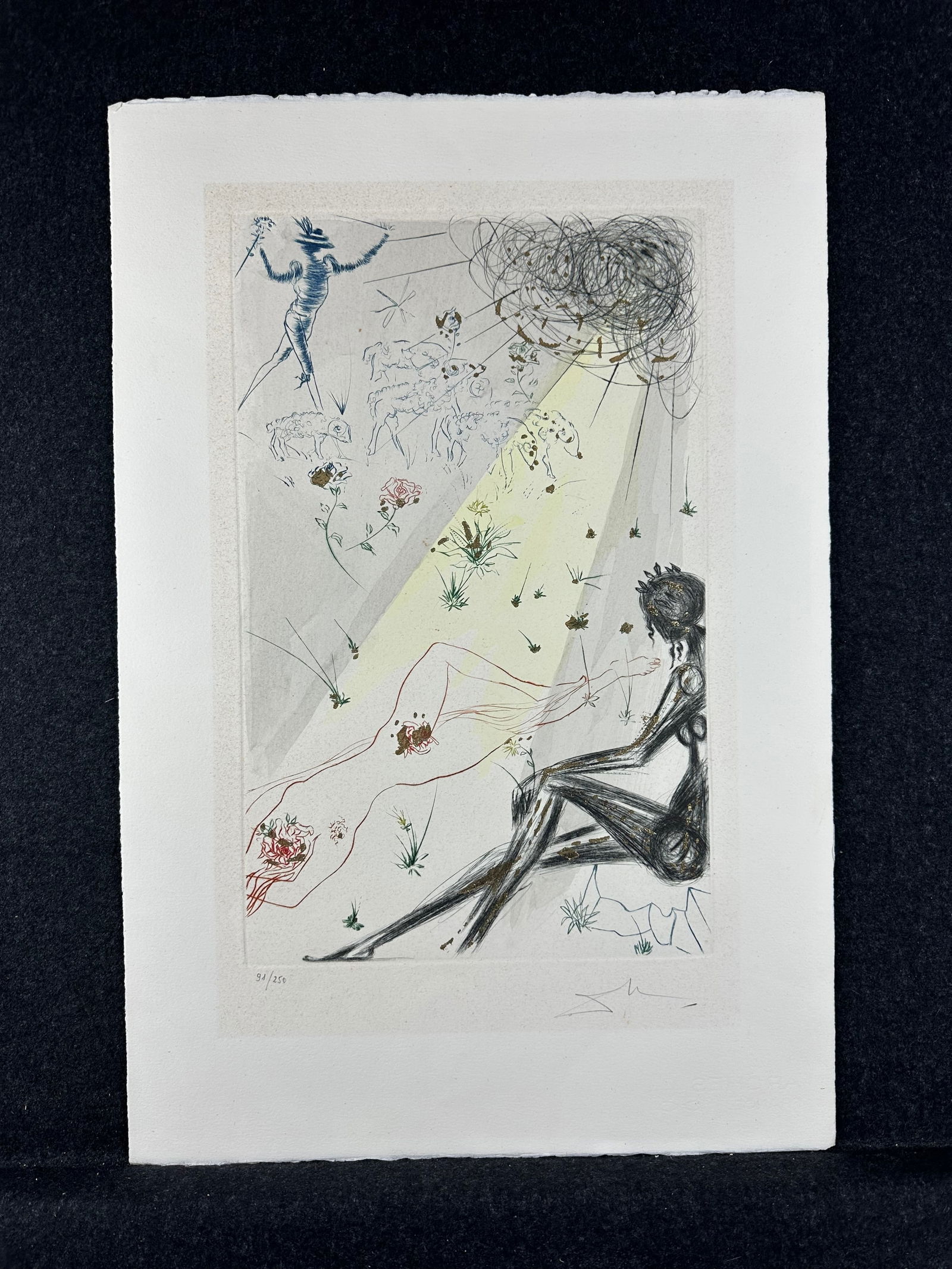 Salvador Dali, etching, pencil signed (1 of 8)