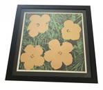 Andy Warhol "Flowers" Pencil Signed Lithograph