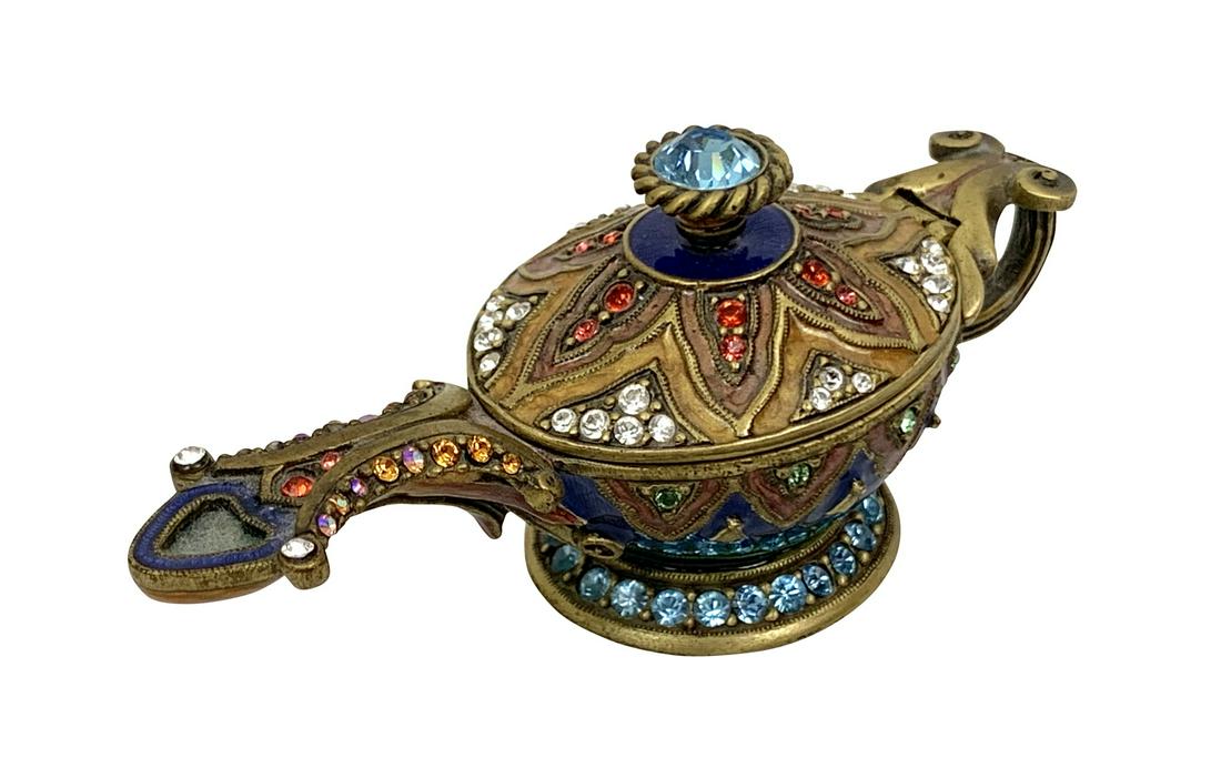 Jay Strongwater Genie Lamp Pill Box (1 of 2)