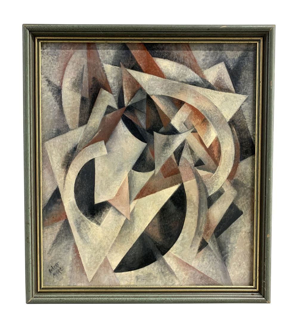 Robert Marc Cubist Composition Oil Painting (1 of 9)