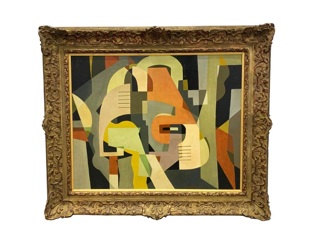 Gerard D. Coarding Modernist Abstract Oil Painting (1 of 15)