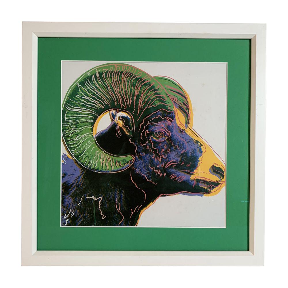Andy Warhol Bighorn Ram Framed (1 of 2)