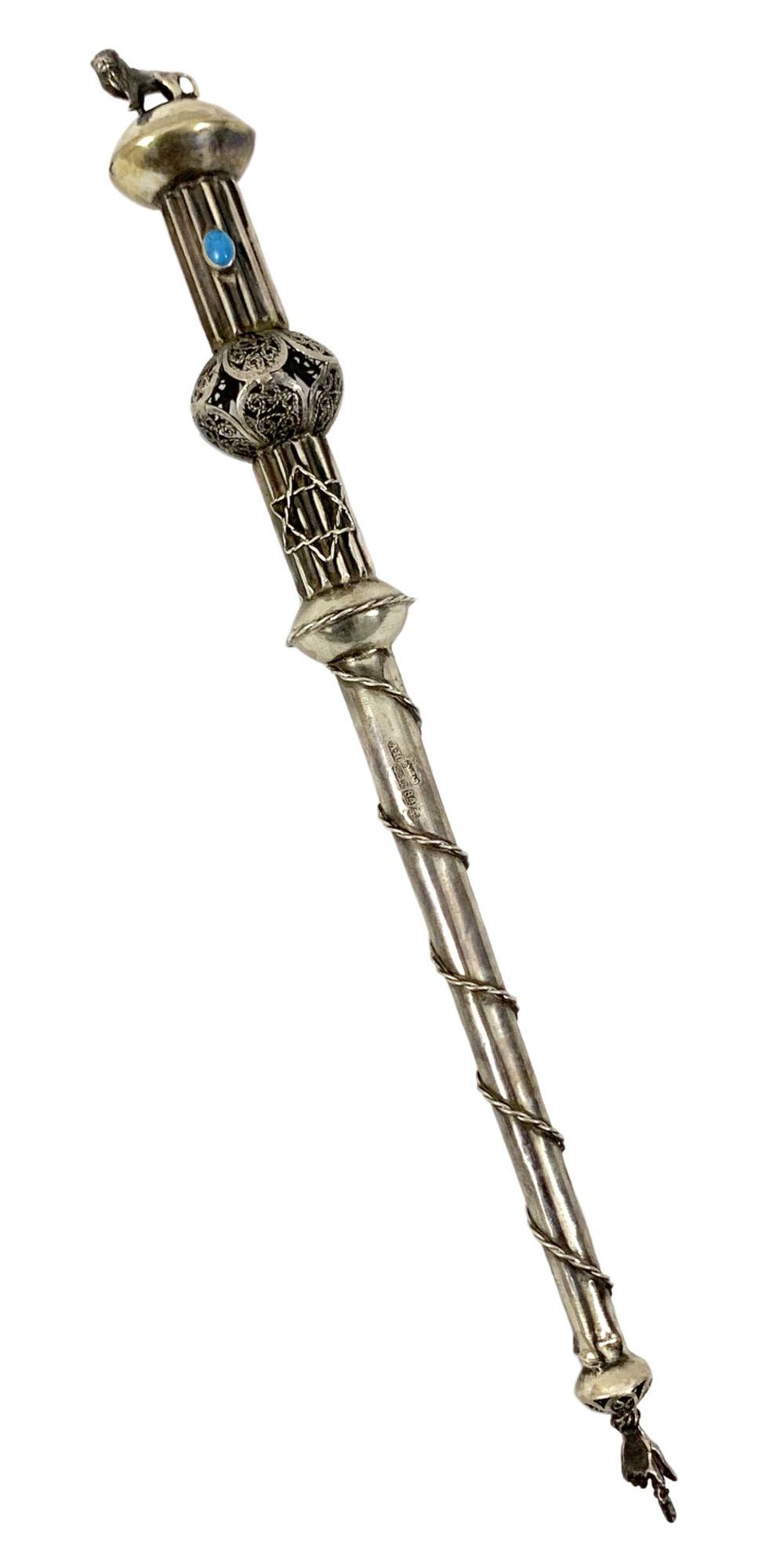 Antique Russian 84 Silver Judaica Torah Pointer (1 of 8)
