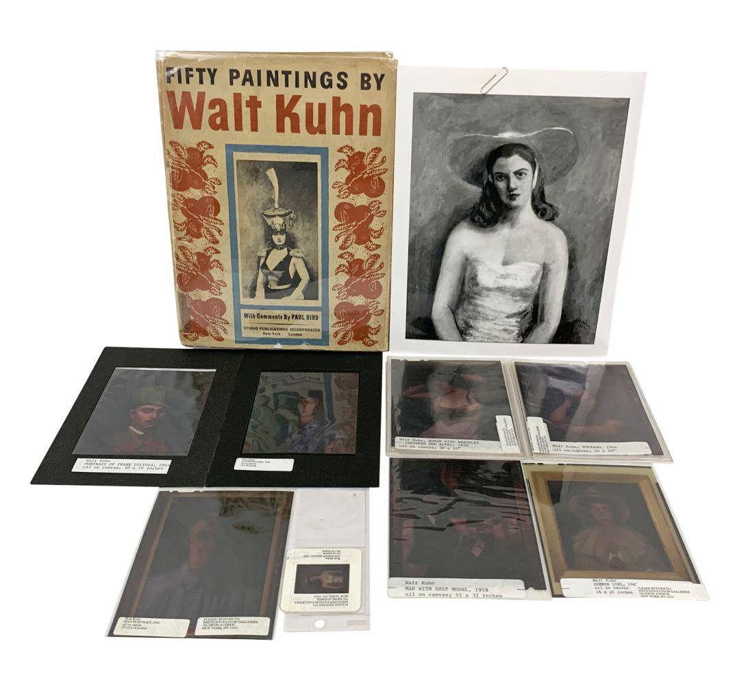 Fifty Paintings by Walt Kuhn w/ Original Captures: From a Palm Beach estate. Local Pick Up or Third Party Shipping Required.
