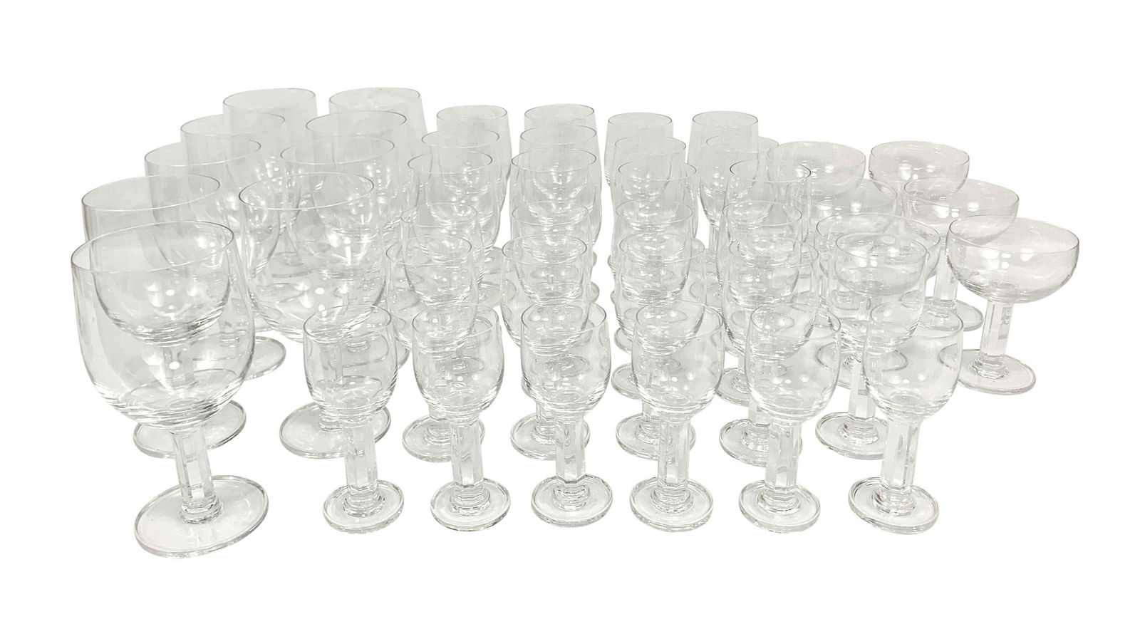 40pc Bonwit Teller & Co. Crystal Stemware Set (1 of 10)