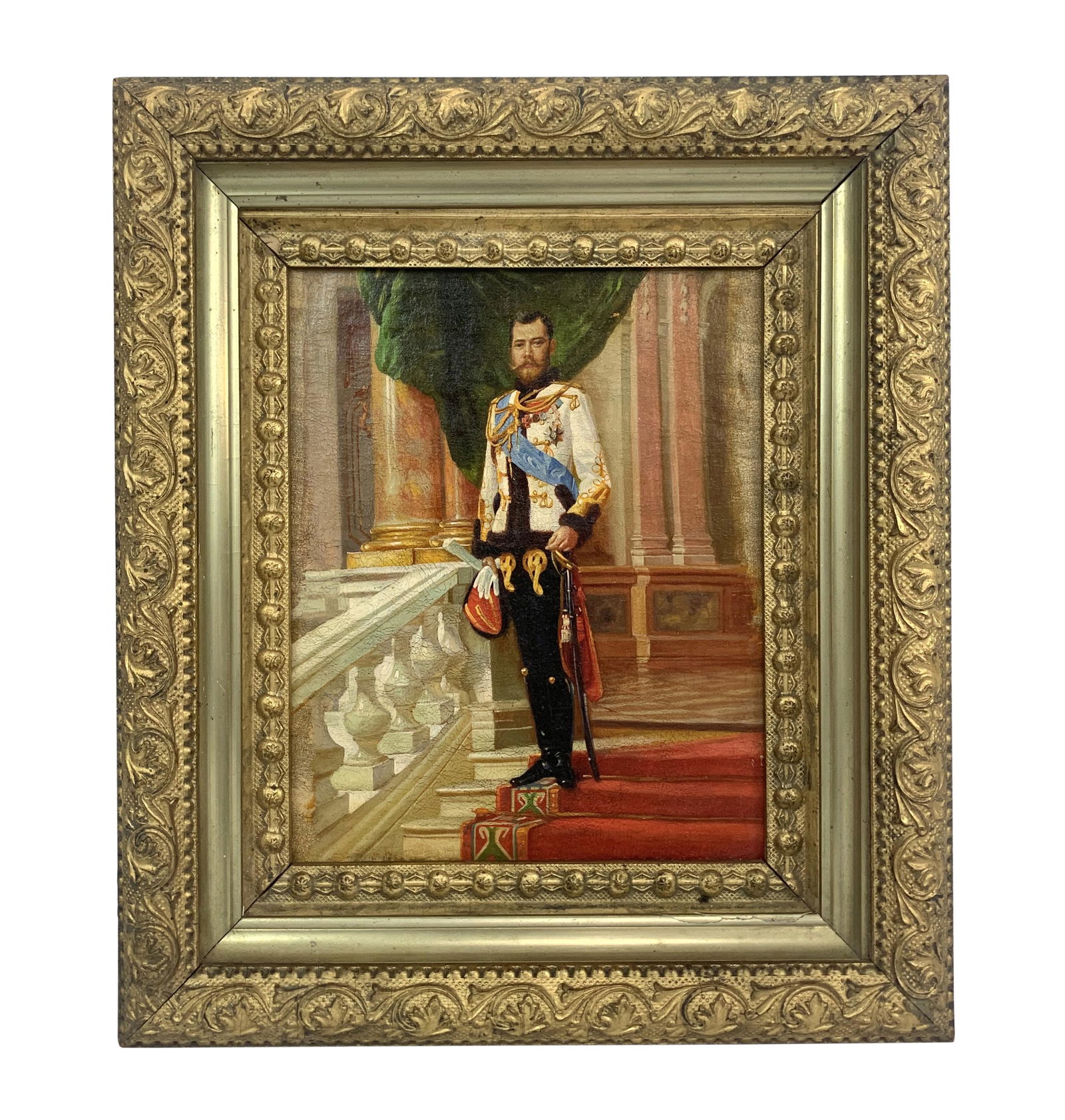 Antique Russian St. Nicholas II Portrait Painting (1 of 7)