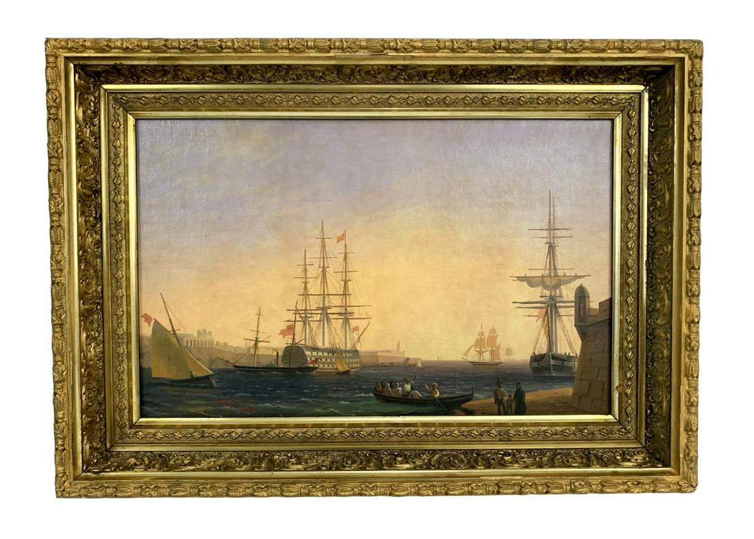 Attrib. Ivan Aivazovsky Seascape Oil Painting (1 of 18)