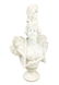 Antique Italian Marble Flapper Girl Bust Sculpture